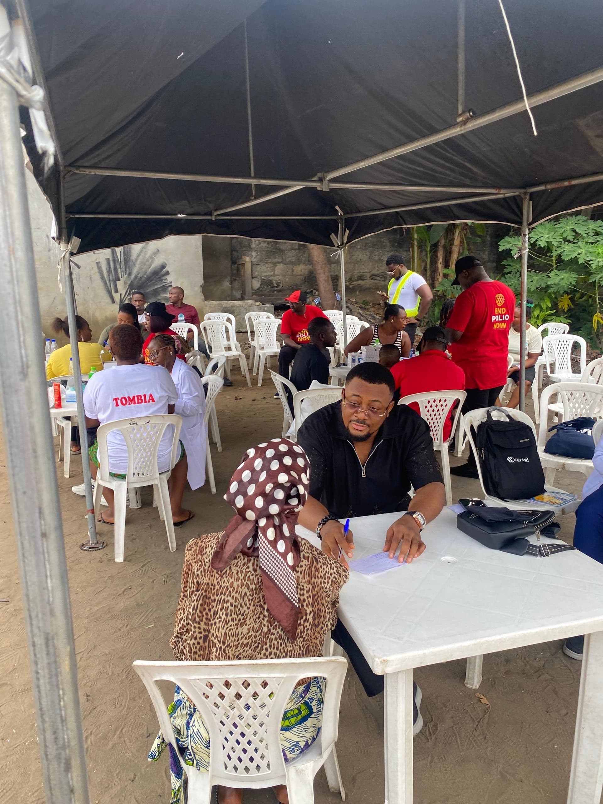 Club Members at Medical Outreach